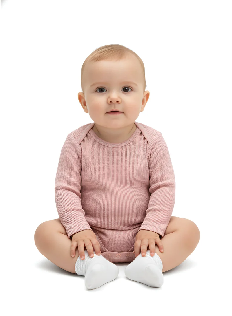 بمبىمىشى بامبي ميتشي طقم من  قطع بودي سوت بأكمام طويلة وطبعة زهور