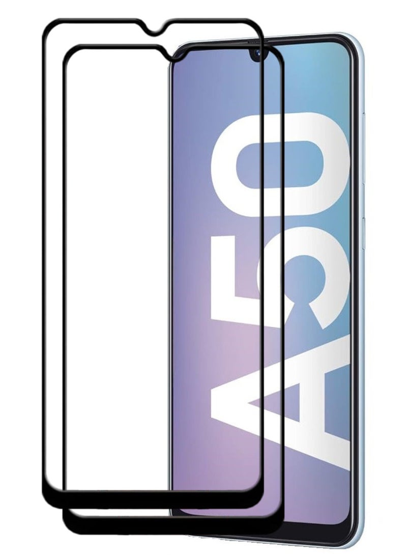 ACLIX 2 Pieces Antistatic ESD Dustproof Premium Quality High Definition Tempered Glass Screen Protector Designed For Samsung Galaxy A50 - Image 1
