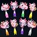 Oitnlaughter 36Pcs Axolotl Themed LED Finger Lights Axolotl Party Favors Glow in the Dark Light Up Finger Lights Cartoon Animals Themed Toys Bulk for Axolotls Party Favors Birthday Gift - Image 2