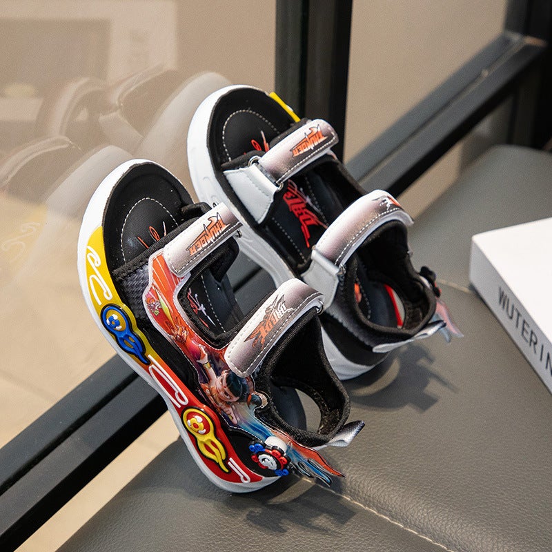 Boys Sandals Summer Cartoon Children'S Casual Shoes Medium And Large Children'S Sports Beach Shoes Boys Shoes Trendy - Image 3