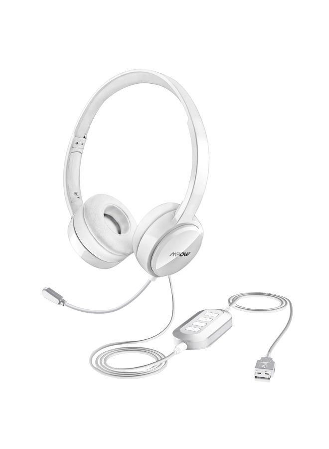 Mpow PA071A USB, 3.5MM Headset with Noise Cancelling Microphone for Work Office Online Class Skype Zoom Meeting - Image 1