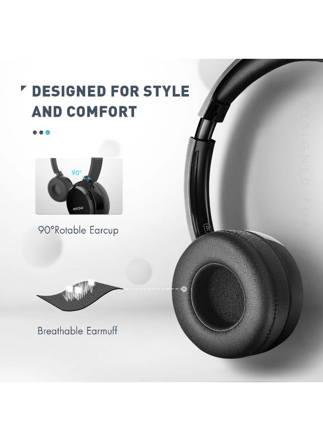 Mpow PA071A USB, 3.5MM Headset with Noise Cancelling Microphone for Work Office Online Class Skype Zoom Meeting - Image 2