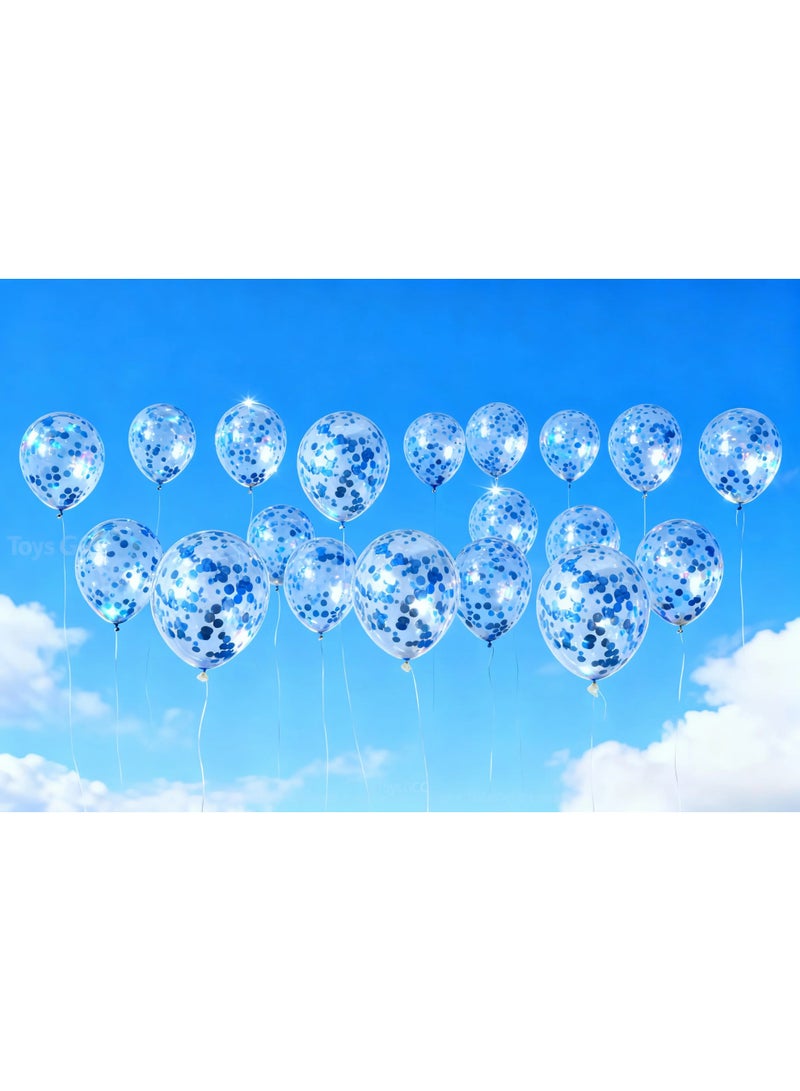 Toys GCC Sequin Balloons for Party, Wedding, Birthday & Valentine’s Day | 20pcs Colorful Shiny Balloons | Premium Thickened Latex, Balloon Arch, Table Centerpiece & Backdrop - Image 4