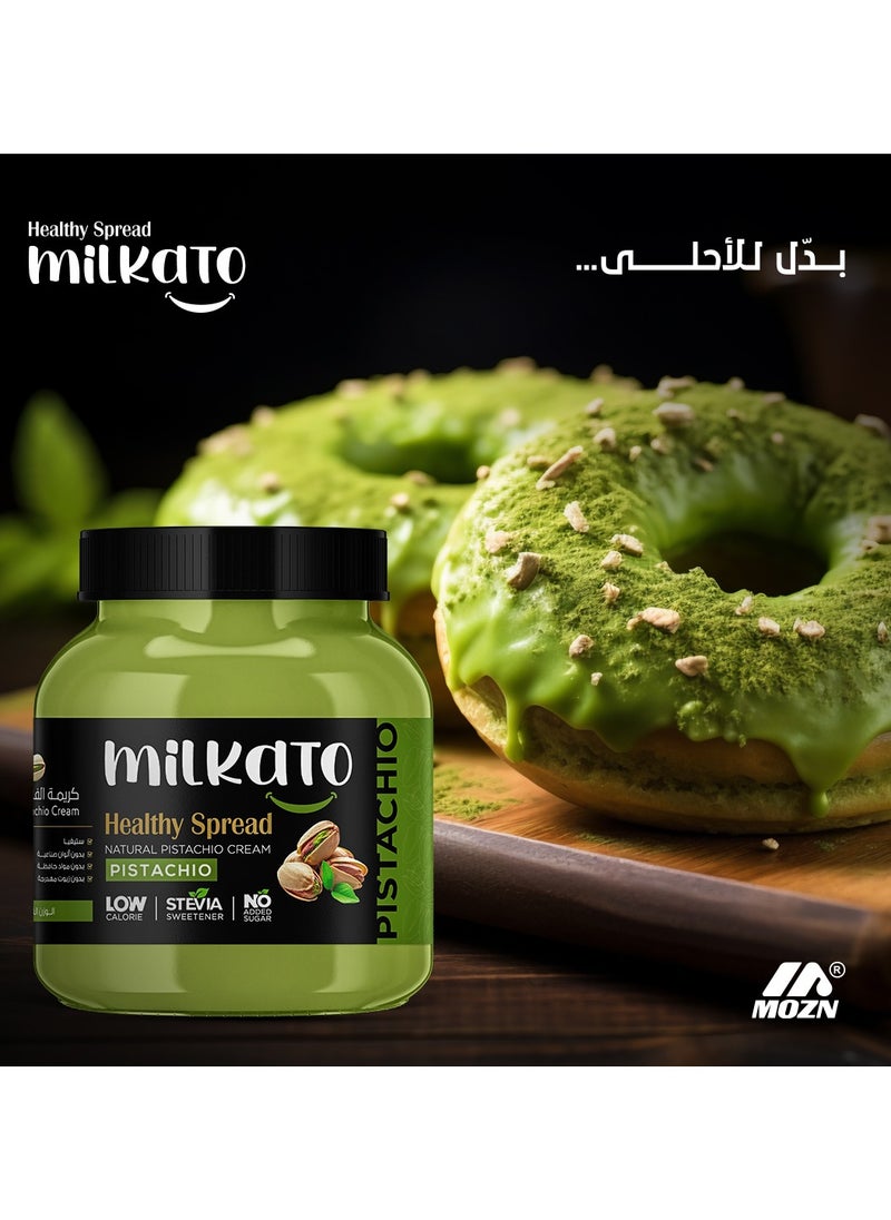 Milkato - Healthy Spread Pistachio Cream 375 gm( Premium Quality ) - Image 1