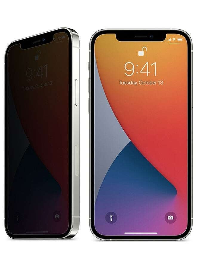 Privacy Screen Protector For Apple iPhone 12 Pro Max Black - Image 4
