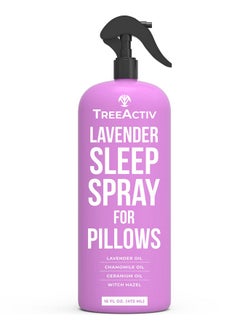 TreeActiv TreeActiv Sleep Spray, 16 oz, Lavender Pillow Spray for Sleep, Lavender Spray Sleep with Witch Hazel, Lavender Sleep Spray for Pillows and Bed, Pillow Mist Sleep Spray, Linen Spray for Bedding  - Image 1