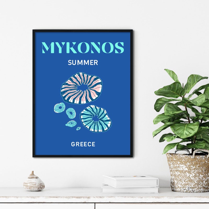 Whaline 9Pcs Preppy Travel Canvas Wall Art Prints Colorful Preppy Abstract Aesthetic Room Decor Art Poster Trendy for Bedroom Pink College Dorm Room Posters(UNFRAMED 8 x 10in) - Image 4