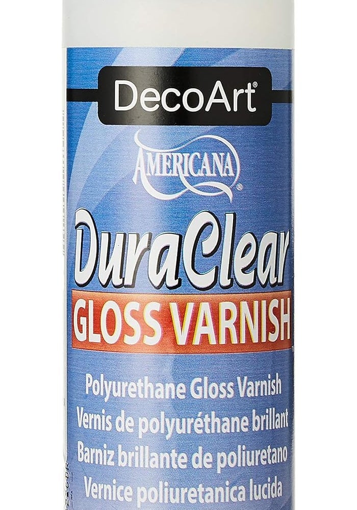DecoArt DuraClear Gloss Varnish - 8 Ounce Polyurethane Finish for Arts & Crafts - Image 1