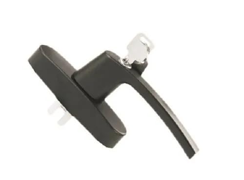 Heavy Duty Casement Handle with Key UPVC Doors Black Premium  - Image 1