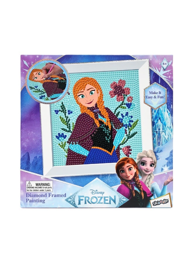 Disney Frozen Anna Diamond Framed Painting Kit | Make It Easy & Fun | Art & Craft Home Wall Décor | Age 3+ - Image 3