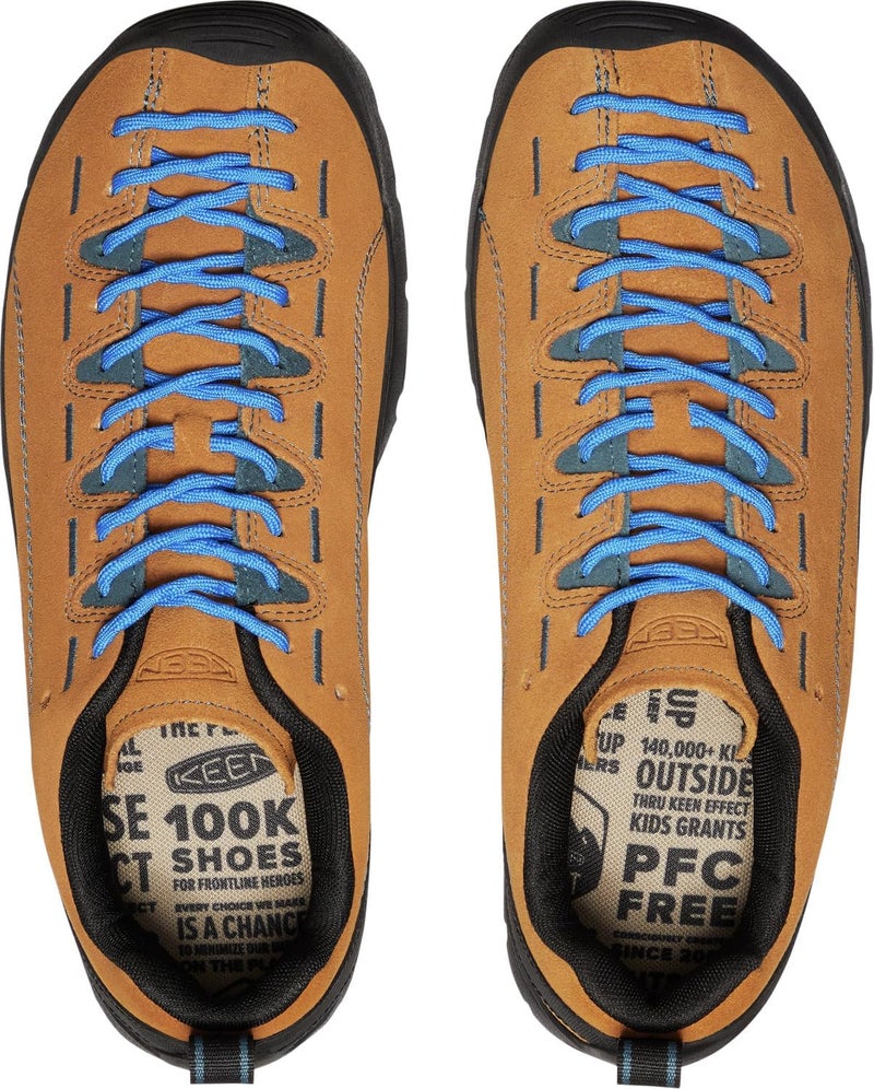 KEEN Men's Jasper Low-Height Casual Sneakers - Suede Leather, Cork Footbed, Water-Resistant, Round Toe, Lace-Up, Neutral Arch Support - Image 2