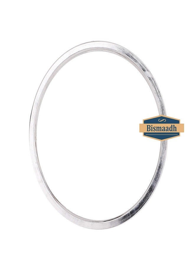 BISMAADH Sikh Punjabi Flat Kada Stainless Steel Bracelet For Men & Women 5mm Thickness, 6.7cm - Image 4
