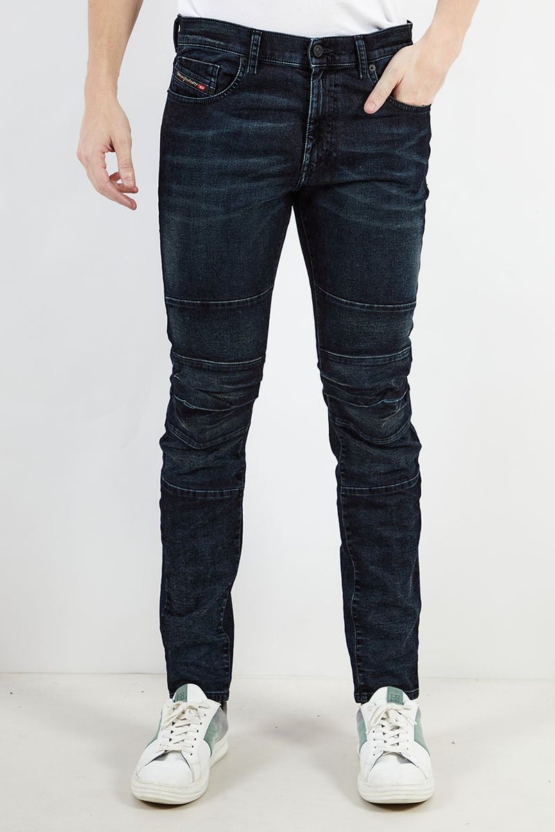 DIESEL جينز رجالي ضيق قابل للتمدد، جينز أسود - Image 1