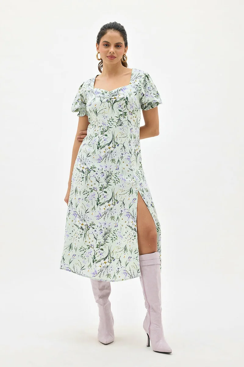 فيرجيو Floral Print Midi Dress