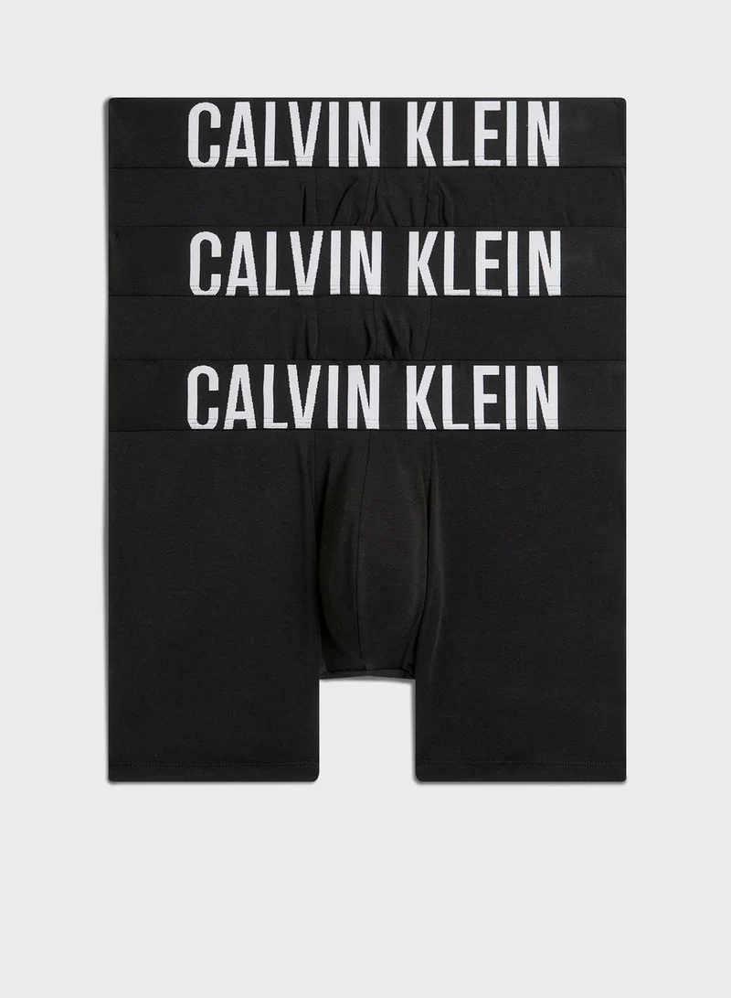 CALVIN KLEIN 3 Pack Logo Band Trunks