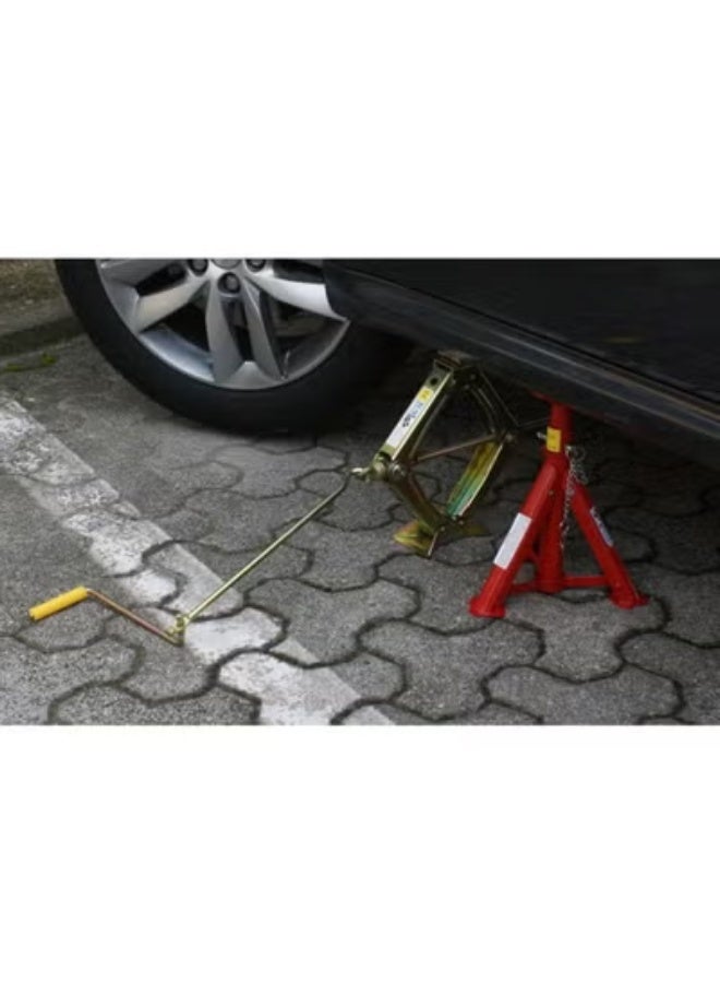 Portable Scissor Lift Jack - 1 Ton High-Strength Manual Car Jack - Compact Tire Changing Tool for Sedans and Light Vehicles - Image 4