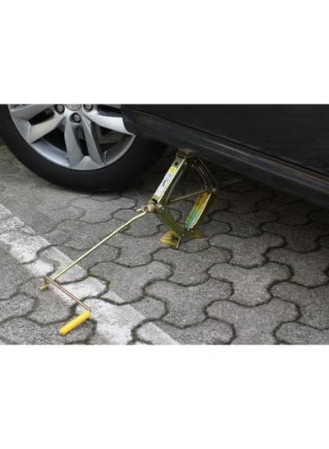 Portable Scissor Lift Jack - 1 Ton High-Strength Manual Car Jack - Compact Tire Changing Tool for Sedans and Light Vehicles - Image 2