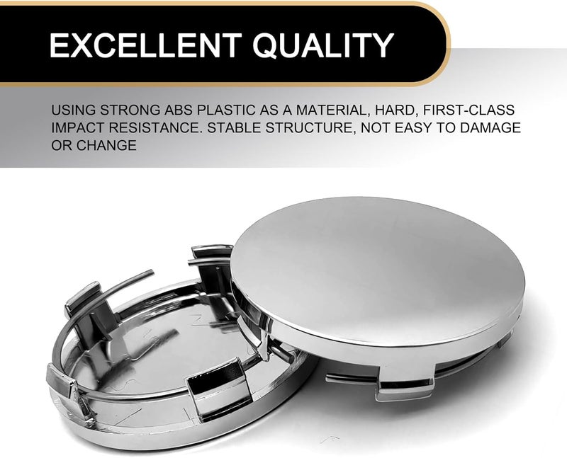 Tesnaao 4 PCS Car Wheel Center Hub Cover - Image 4