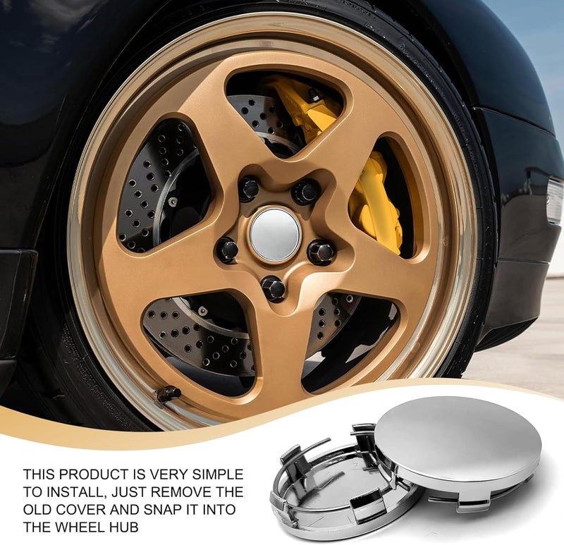 Tesnaao 4 PCS Car Wheel Center Hub Cover - Image 5