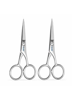 GUBB GUBB Grooming Scissor Hair Cutting, Moustache & Beard Trimming For Men & Women (Grooming Scissor (Pack Of 2), Multicolor  - Image 2