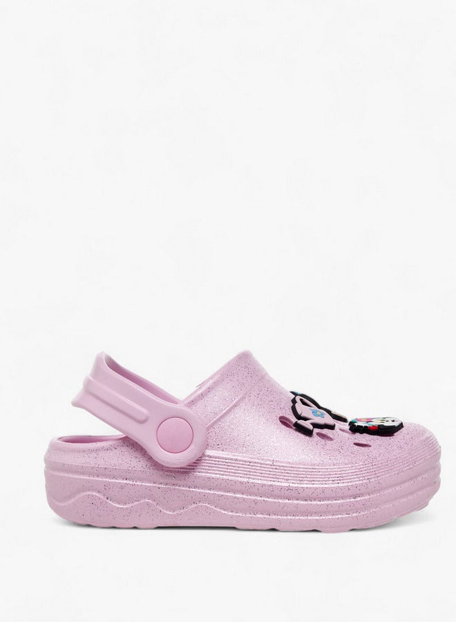 Disney Girls Minnie Mouse Accent Backstrap Clogs - Image 3