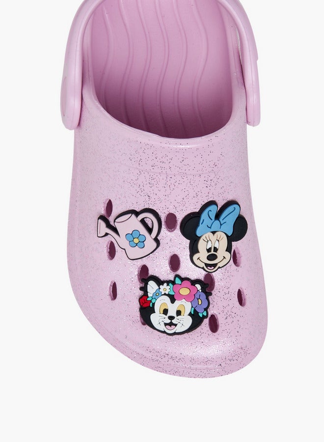 Disney Girls Minnie Mouse Accent Backstrap Clogs - Image 4