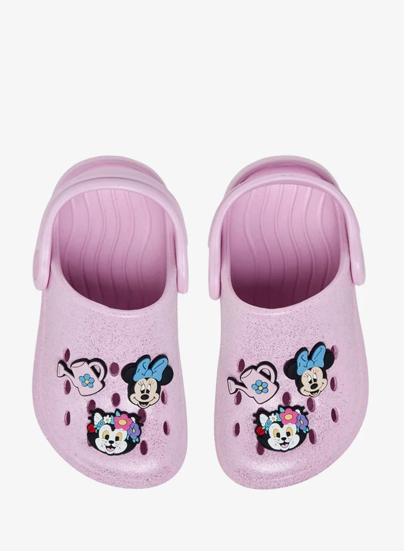 Disney Girls Minnie Mouse Accent Backstrap Clogs