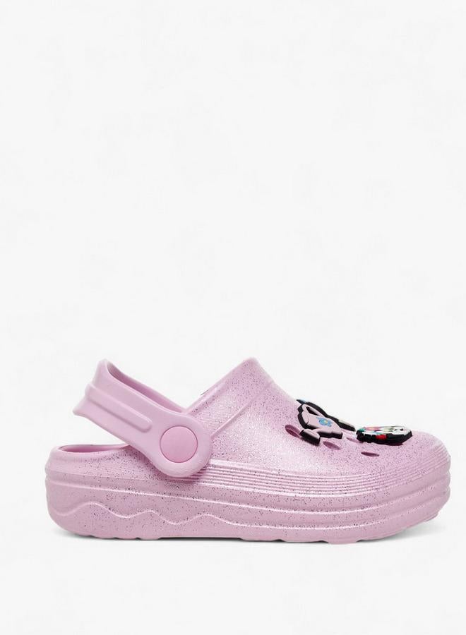 Disney Girls Minnie Mouse Accent Backstrap Clogs - Image 3