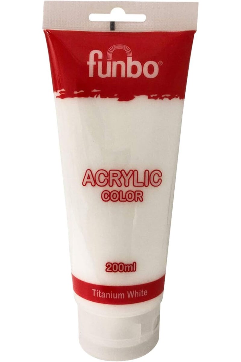 Acrylic Color Tube 200ML (44 Titanium White)