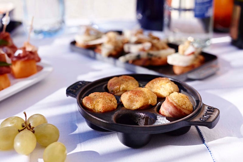 Staub Cast Iron 5.75-inch Escargot Dish with 6 holes - Matte Black, Made in France - Image 2