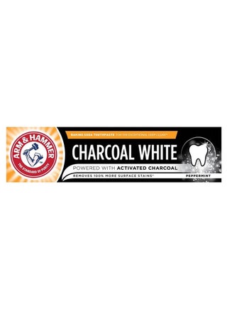Activated Charcoal White Pepermint Toothpaste With Baking Soda Removes 100% More Surface Stains 75ml - pzsku/Z18A099EF841F720B3B39Z/45/_/1655801200/67403d2e-a318-4739-a4e7-f22d9a737bcd