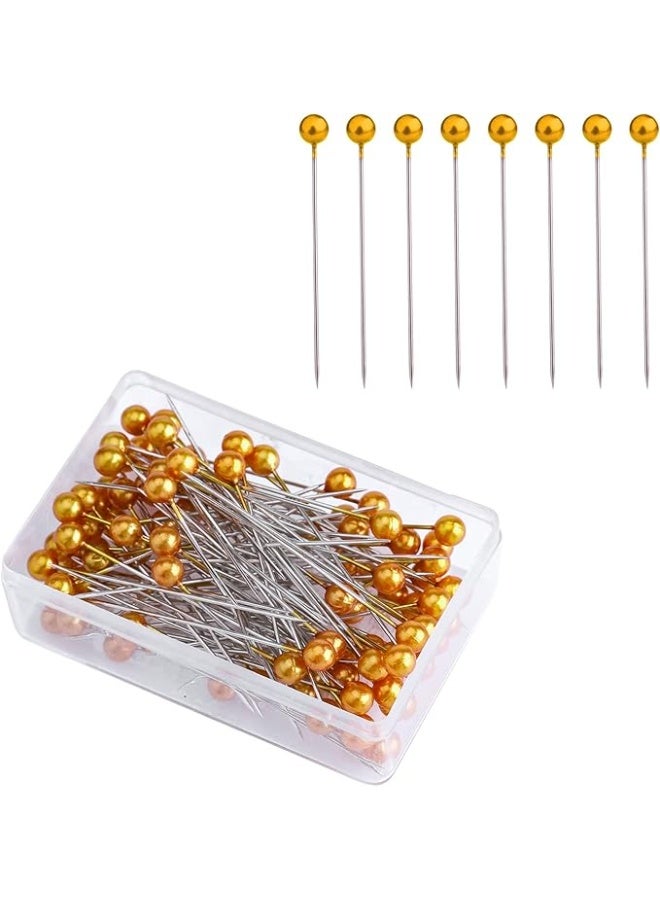 RYN 100 Pieces Sewing Pins 4 cm Plastic Ball Head Straight Stitching Pins for Dressmakers Jewelry Decoration Art Crafts and Sewing Projects - Image 1