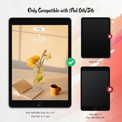 KCT 2 Pack Paperfeel Screen Protector Compatible with iPad 6th / 5th Generation 9.7 inch/iPad Air 1/2 High Touch Sensitivity Anti Glare, Less Reflection, PET Matte Texture, Easy Installation - Image 3