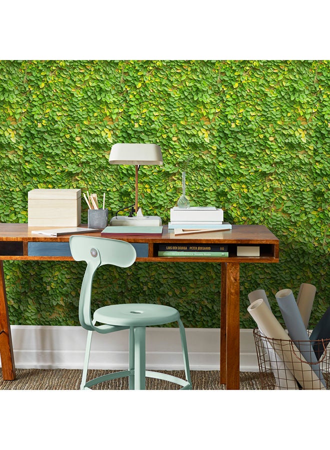Waterproof Self-Adhesive 3D Wallpaper Green/Yellow 43x320cm - Image 3
