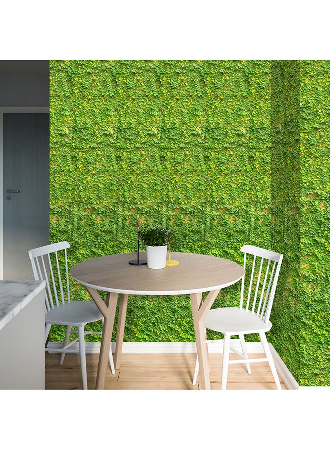 Waterproof Self-Adhesive 3D Wallpaper Green/Yellow 43x320cm - Image 5