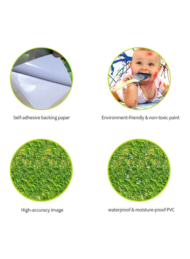 Waterproof Self-Adhesive 3D Wallpaper Green/Yellow 43x320cm - Image 4