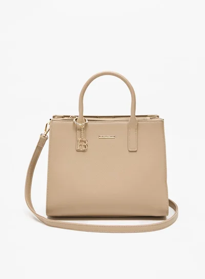 فلورا بيلا من شو إكسبرس Women Solid Tote Bag with Detachable Strap and Zip Closure