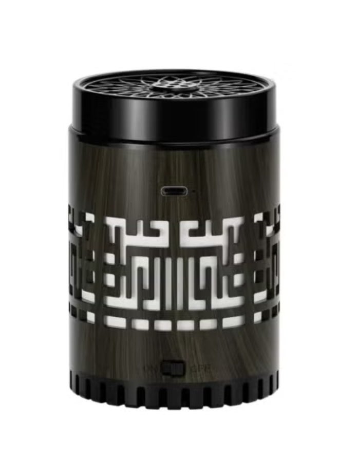 JAJEEK SQ-309 Quran Speaker & Mini Incense Burner Bakhoor | 15 Languages Quran Audio | Remote & App Control | Multicolor LED Bluetooth Night Light | 8GB Storage | Portable Natural Wood Design | Wireless Smart Quran Lamp & Aroma Diffuser | Islamic Gift Idea UAE - Image 4