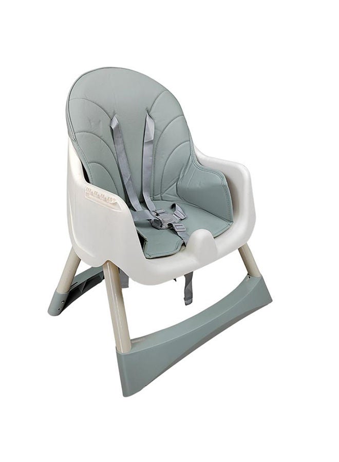 Bumble & Bird 3 In 1 Convertible Baby High Chair Wooden Double Removable Tray Adjustable Legs Detachable Footrest 5 Point Harness - Image 5