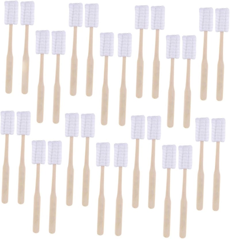 1 Box Disposable Maternal Toothbrushes Individually Packaged Gauze Brushes for Puerpera Oral Care Soft Cotton Yarn for Gestational and Postpartum Moms Safe and Gentle Cleaning - Image 1