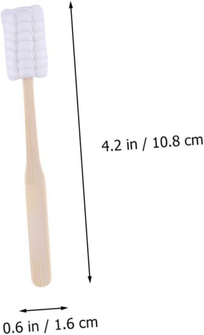 1 Box Disposable Maternal Toothbrushes Individually Packaged Gauze Brushes for Puerpera Oral Care Soft Cotton Yarn for Gestational and Postpartum Moms Safe and Gentle Cleaning - Image 2