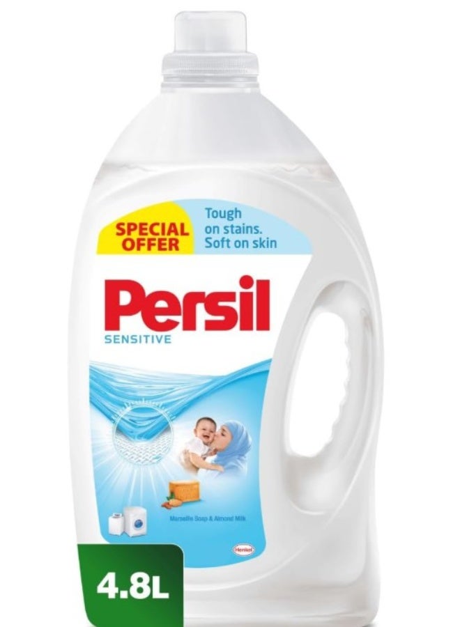 Persil Sensitive & Baby Liquid Laundry Detergent, 4.8 Litres - Image 1