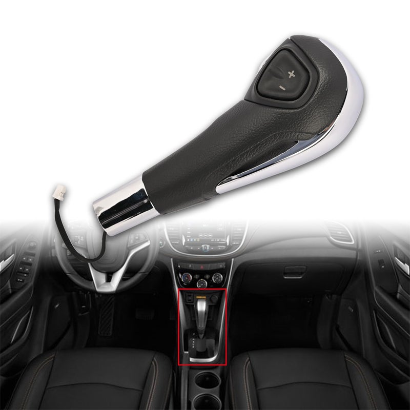 Magimaker Automatic Transmission Gear Shift Knob Handle Shift Lever Gear Shifter Knob with Button Compatible with Chevrolet Trax 20132017 Sonic 20122017 Select Models Chrome