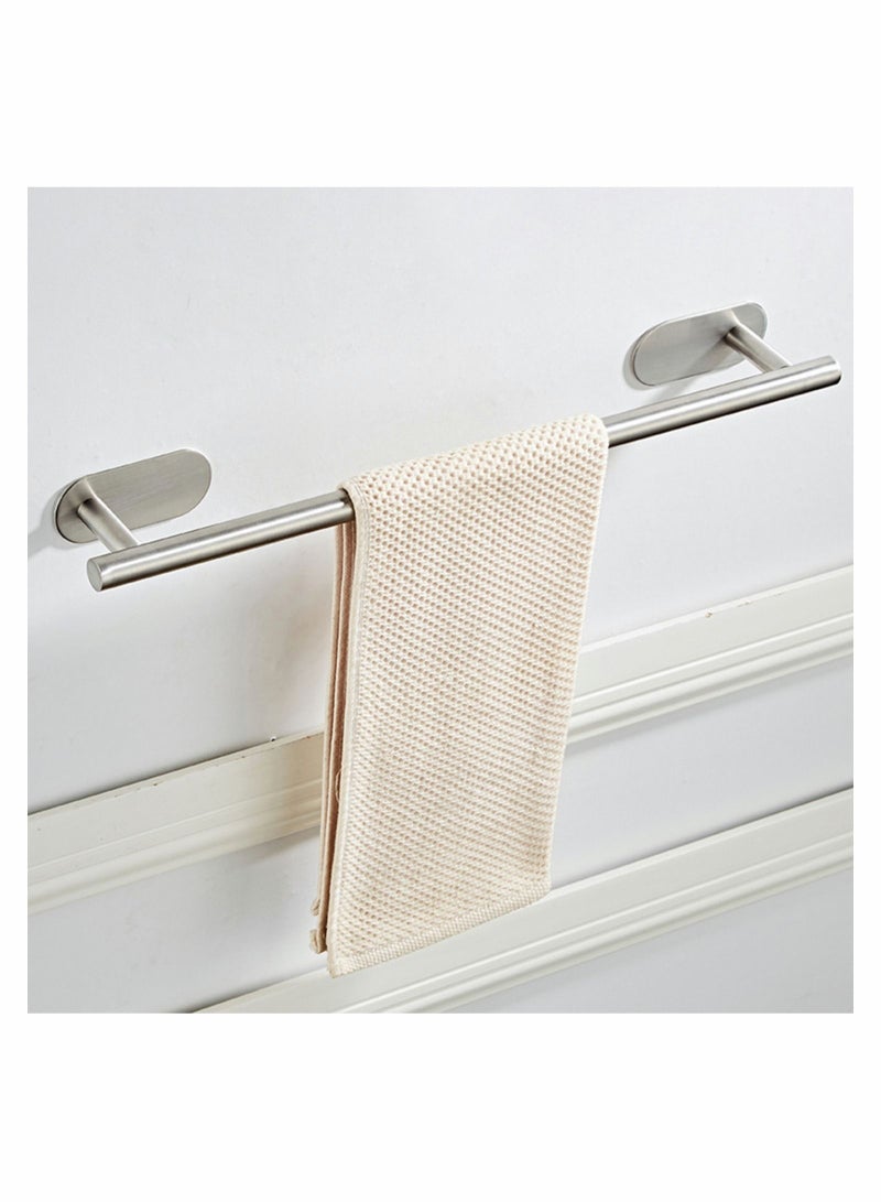 Excefore Self Adhesive Towel Rail SUS 304 Brushed Stainless Steel Towel Bar, 50cm Towel Holder for Bathroom Kitchen, Easy to Install without Drilling, Modern Decoration Rack Hardware Hanger  - Image 3