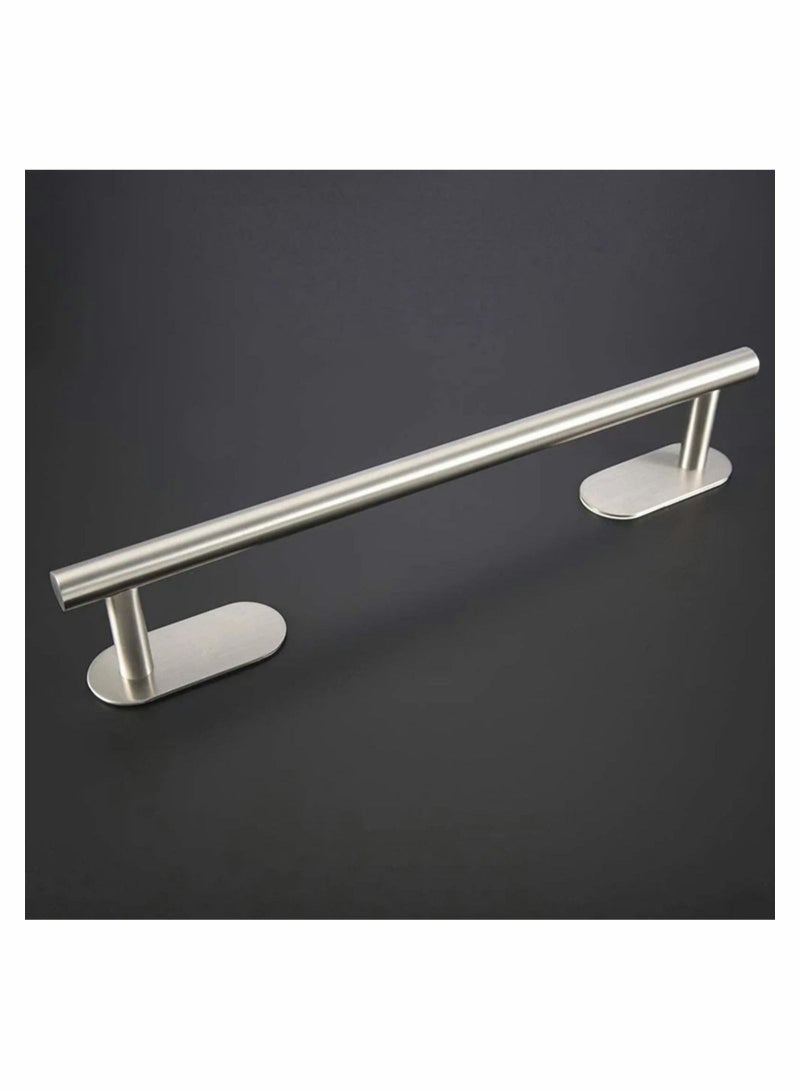 Excefore Self Adhesive Towel Rail SUS 304 Brushed Stainless Steel Towel Bar, 50cm Towel Holder for Bathroom Kitchen, Easy to Install without Drilling, Modern Decoration Rack Hardware Hanger  - Image 4