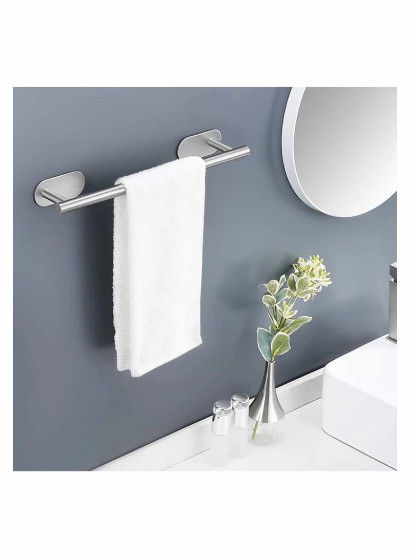 Excefore Self Adhesive Towel Rail SUS 304 Brushed Stainless Steel Towel Bar, 50cm Towel Holder for Bathroom Kitchen, Easy to Install without Drilling, Modern Decoration Rack Hardware Hanger  - Image 2
