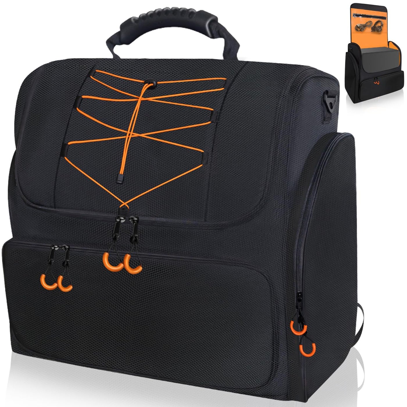 Computer Desktop Mid Tower PC Carrying Case,PC Travel Case Padded Carrying Bag Backpack for ATX/M-ATX Mid-Tower, Portable PC Carrying Bag for PC Chassis, Keyboard, Cables, Mouse and Accessories