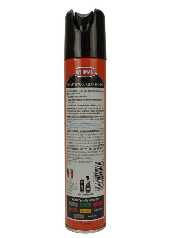 Weiman Cabinet & Furniture Polish - 17 Ounce - Aerosol Protect Clean Polish Wax Your Wood Tables Chairs Cabinets - Image 2