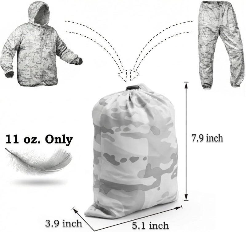 Eosphorus Multicam Alpine Snow Camo Winter Camouflage Overwhites Parka for Hunting, Airsoft, Paintball, Winter Sports - Image 4