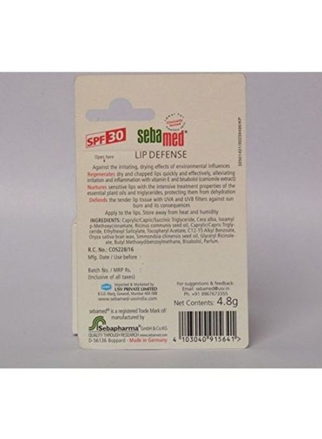 Sebamed Lip Defense Stick SPF30 White 4.8grams - Image 2